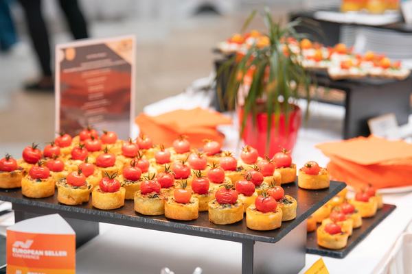 Catering buffet at EUSECON 2026 at the Grandior Hotel Prague