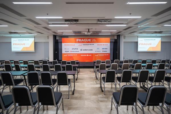EUSECON 2026 main stage and conference hall at the Grandior Hotel Prague